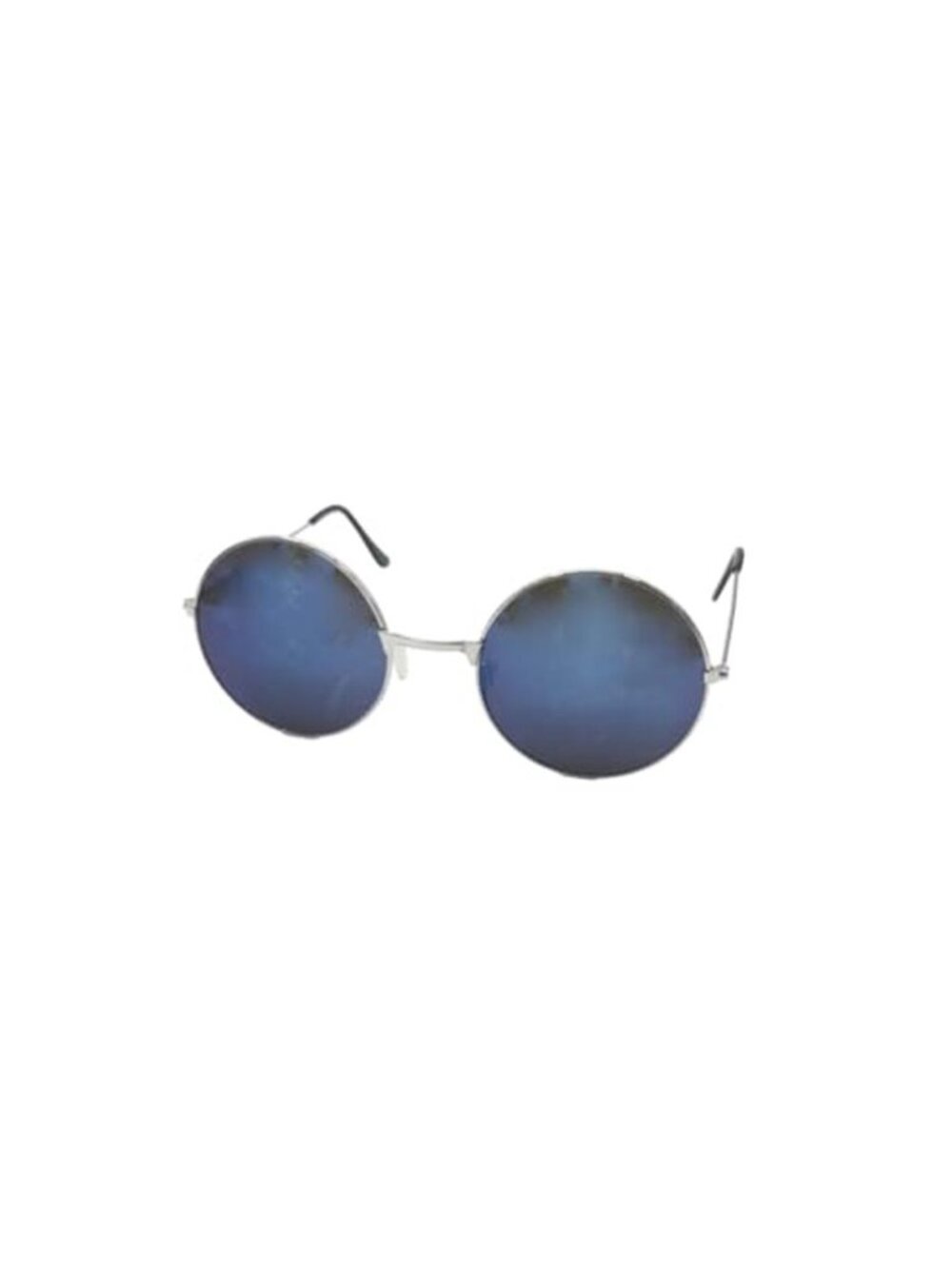 Round Hippie Sunglasses Retro Hippie Glasses for Men Women, Blue, Blue